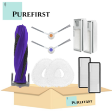 퓨어퍼스트 나르왈 프레오 X 울트라 소모품 9종 먼지통 필터 메인 사이드 브러쉬 물걸레 필터 호환 전용