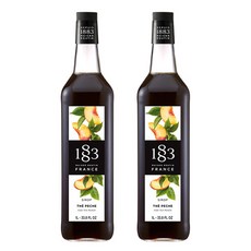 1883 복숭아 아이스티시럽 1000ml 2개세트, 2개, 1l