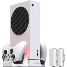 ElecGear 버티컬 쿨링 냉각 및 충전독 스탠드 Xbox 엑스박스 컨트롤러용 (컨트롤러별매), ElecGear 버티컬 쿨링 냉각 및 충전독 스탠드 X, 1개