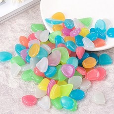 수족관야광돌 장식용돌멩이세트 형광자갈 수조바닥재 어항장식품 수족관꾸미기, 1개