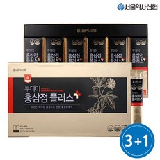 서울약사신협 6년근 투데이 홍삼정 플러스 60포 3+1, 1포, 10g