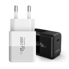 UM2 스마트폰 고속 PD 충전기 C타입 어댑터 PPS 퀄컴 3.0 휴대폰 노트10 아이폰 CTOC, 1개, 화이트