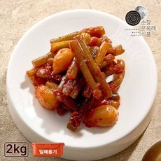 국내산 순창문옥례식품 마늘쫑 장아찌 2kg 밀폐용기, 없음, 1개