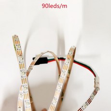 장식용 LED 스트립 라이트 2020 주소 지정 가능 픽셀 LED 스트립 유연한 5V RGB 4mm 너비 1 계량기 90LEDs/