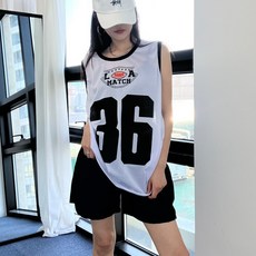 시스루망사메쉬농구져지나시 커플코디블록코어룩 럭비레이싱레이어드 단체무대공연복뉴진스케이팝아이돌패션트레이닝 여성스트릿걸스힙합방송에어로빅줌바댄스복빅사이즈운동복여름신상패션코디추천