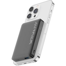 안커 마그네틱 파워뱅크 10000mAh 무선 휴대용 충전기 USBC 포함 20W 급속 충전 배터리 팩 Magsafe 호환 아이폰 1515 Plus15 Pro15 Pro Max, 10/000mAh_Black, 1개