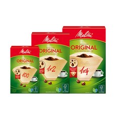 밀리타(Melitta) 커피필터 커피여과지 오리지날 1X2 1X4 100