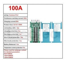 충전 21700 보드 BMS 밸런스 32650 20S 배터리 방전 19S 셀 보호 Lifepo4 60V 및 PCB NTC 리튬 이온 18650 18S 72V, 6) Li-ion 18S - 100Common Port