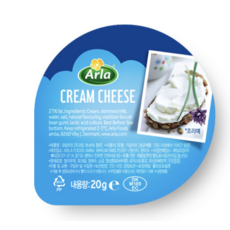 Arla 알라크림치즈 포션 수량선택, 20개, 20g