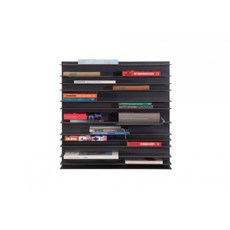 Spectrum 페이퍼월 bookshelf 북쉘프 60x60cm 블랙 연예인 벽결이책장 인테리어 독일직구