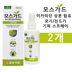 일양약품 모스가드 스프레이 100ml 진드기모기해충기피제, 2개