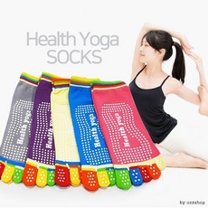 레인보우 논슬립 요가양말 발가락양말 헬스삭스 필라테스신발 난슬립 미끄럼방지 홈트토삭스