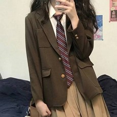 봄신상 투버튼 코트 교복자켓 교복 학생복 여자교복 교복마이