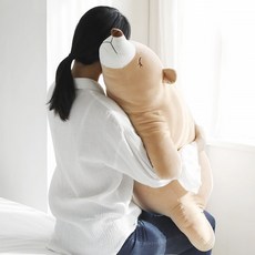 룸앤홈 꿈꾸는곰 허그쿠션 S M L / 바디쿠션, 2. M (39 x 75cm)