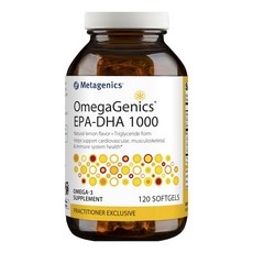 메타제닉스 오메가제닉스 EPA - DHA 1000 내추럴 레몬 향 소프트젤, 1개, 120정