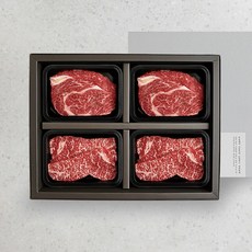 [설성목장] 무항생제 정성 등심 세트(등심구이용400g+채끝구이용400g), 1개