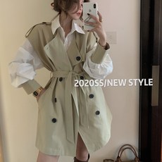 MOLY 여성 가을 캐주얼 트렌치베스트 J1676