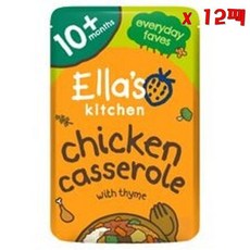 Ella's 엘라스 치킨 캐서롤 위드 라이스 190g 12팩, 12개
