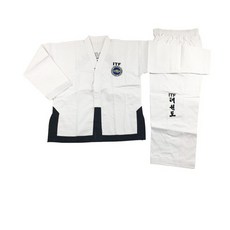 주짓수도복 유도복 패치 Taekwondo Dobok Standard ITF Uniform For Master Assistant 절묘한 자수 태권도 정장 보조 코치 유니폼