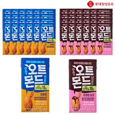 [트레이딩제이]롯데칠성 오트몬드 190ml(프로틴24+초코24) 헬스 운동 우유 단백질 음료수, 190ml, 1개