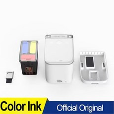 Kongten MBrush 잉크젯 프린터 휴대용 미니 편집 스마트폰 WIFI HD 텍스트 패턴 로고 다양한 재료, Printer Black ink P, 4) Printer 색상 ink P, 없음