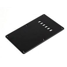블랙 일렉트릭 기타를위한 플리 싱글 블랙 기타 트레몰로 스프링 백 플레이트 커버, 검은 색, 1개