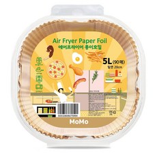 모모 에어프라이어 사각 종이호일 브라운 MoMo Brown, 1세트, 90개, 20cm 1세트, 90개, 20cm