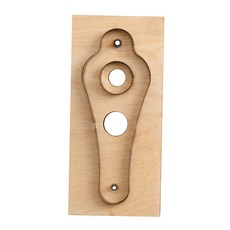 Royalways 절단 다이 제작 가죽 커팅 다이스 몰드 Crafting DIY Craft Cut 금형 템플릿, 150x70mm, 목재 강철, 목재