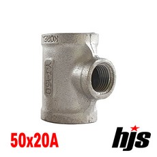 국산 스텐 304 이경티 T 50x20A / SUS 304 스텐레스 소켓 무독성 부속 연결