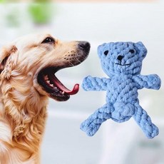 곰돌이 실타래 애견 장난감 블루 강아지인형 애견용품 강아지인형 강아지방석 강아지캔넬 애견용품 애견장난감, 상세페이지 참조