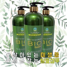 [EVENT]살아있는 미생물로 세균잡는 평화바이오 EM 발효 샴푸, 1500ml, 1개