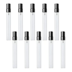 27리빙 간편한 충전 휴대용 향수 공병 15ml, 투명 블랙, 10개