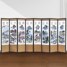 명절 차례 제사용 민속 8폭병풍, 1개