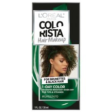 L'Oreal Paris Colorista 로레알 파리 헤어 메이크업 원데이 염색약 그린 2팩, 2개