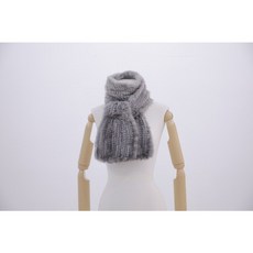 Anvely 밍크 니팅 숄 (MKS011 GY)