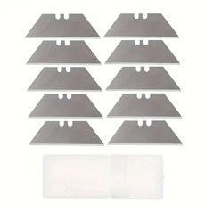 도구 10 나이프 DIY 유틸리티 아트 블레이드 특수 강철 공예 사다리꼴 교체 소재 블레이드 커터, 10pcs, 10개