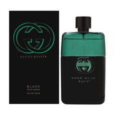 구찌 길티 블랙 바이 남성용 3.0온스 오 드 화장지 스프레이, Fruity, 3 Fl Oz (Pack of 1), 90ml, 1개