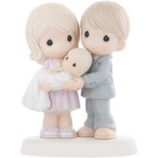 유아세례선물 소중한 순간들 그의 사랑의 빛 속에서 자라나 비스크 포르셀랭 피규린 830014:, 단일옵션