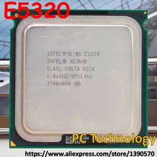 제온 쿼드 1.86GHz 무료 인텔 (1 배송) 배송 오리지널 1066 8MB 이내 E5320 CPU 코어 LGA771 프로세서 일
