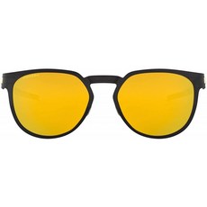 Oakley OO4137 다이커터 금속 폴라화 라운드 선글라스 사틴 블랙/24K 이리듐 55 mm