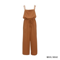 비지트인뉴욕 슬리브리스 드로스트링 점프슈트