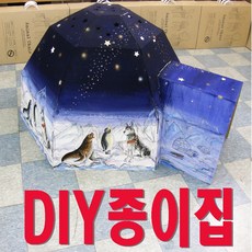 이글루 대형종이집 친환경 골판지 색칠하는 DIY 종이집 만들기 국내생산 - 종이이글루