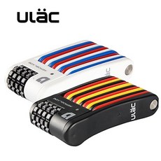  ULAC 자물쇠 폴딩락 번호키 관절락 자전거 오토바이 잠금장치, 흰색, 1개 
