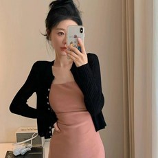 레이스 빅 케이프 가디건 루즈핏 금장 오버핏 카디건 데일리 망토 판초 어깨퍼프가디건