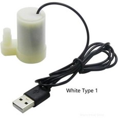 DC 3-5V USB 수중 미니 저소음 브러시리스 워터 펌프 수족관 물고기 탱크 연못 분수 수경법 정원용, 1개