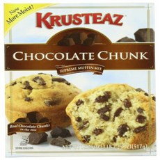 Krusteaz Chocolate Chip Muffin Mix 18.25 oz Krusteaz 초콜릿 칩 머핀 믹스 18.25oz, 517g, 1개