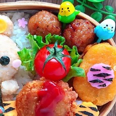 마루끼 새픽6P 데코픽 과일포크 꽂이 반찬꾸미기, 단품, 1개