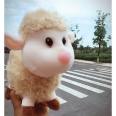 수출 시장 긴 봉 제 양 동물 양고기 인형 장난감 어린이 룸 장식 선물, 04 brown_01 about 23cm, 1개