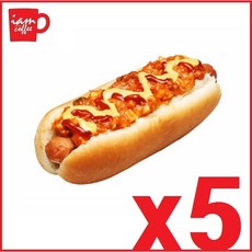 완제 핫도그 미트칠리 130g x 5ea /맥모닝/샌드위치, 단일상품