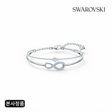 [스와로브스키] [/본사정품] Swa Infinity 체인 로듐 팔찌 M 5520584